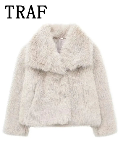 FAUX FUR CROPPED JACKET