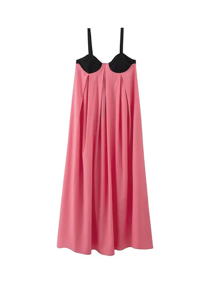 BRA-SPLICING MAXI DRESS